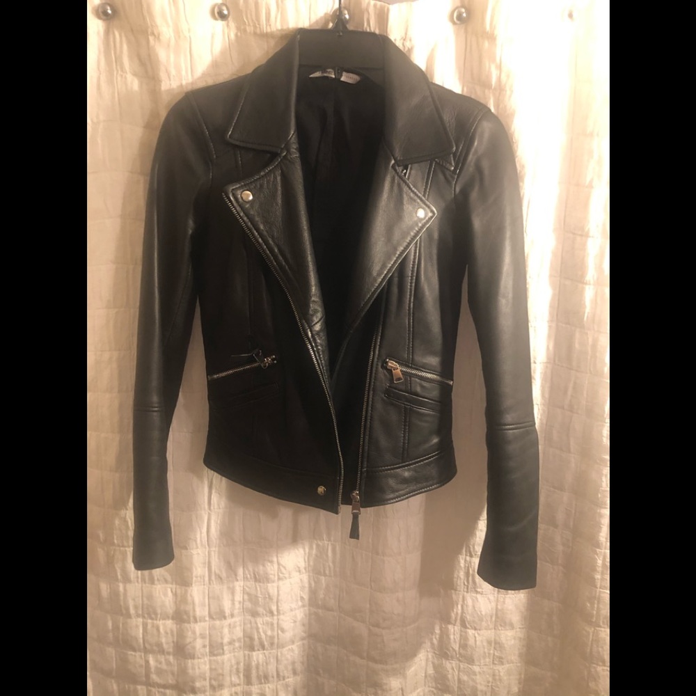 Zara leather jacket
